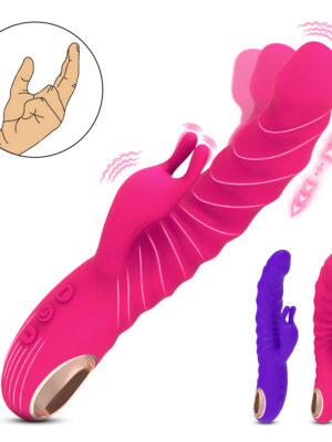 Rippled Thrusting Rabbit Vibrator