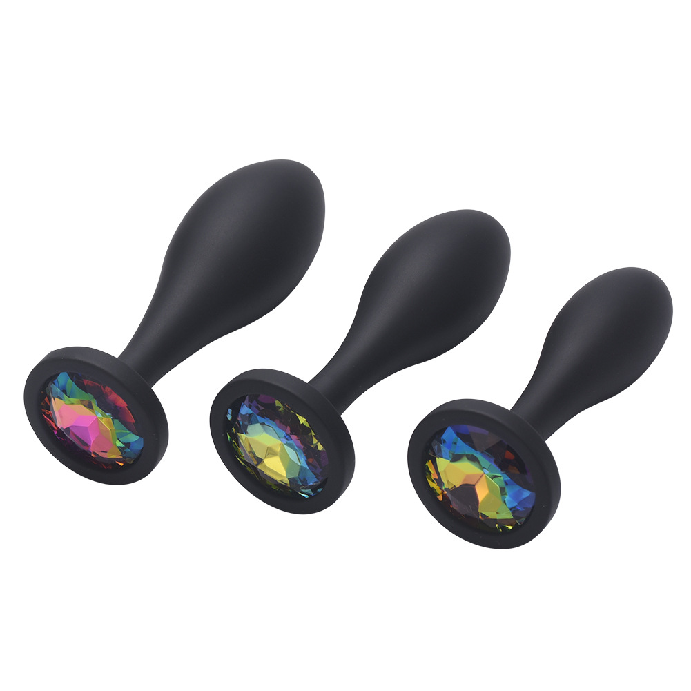 Drop Shaped Jewelry Silicone Butt Plug