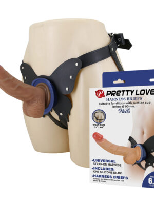 Butterfly Strap On Harness Suit Dildo With Suction Cup below 3.54"