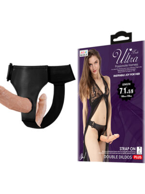 7.1"+5.9" Double Dildos Strap On Harness