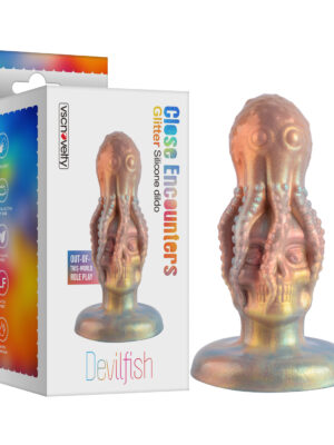 Close Encounters Glitter Silicone dildo- Devilfish