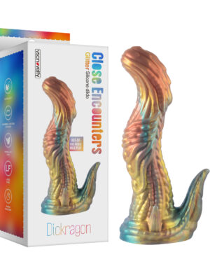 Close Encounters Glitter Silicone dildo -Dickragon