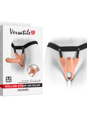 Soulmate Unisex Silicone Hollow Strap-On 6 Inch
