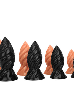 Drill Bit Spiral PVC Anal Plug