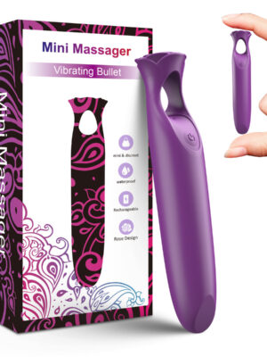 Rose Mini Vibrator Bullet with Lipstick Shape