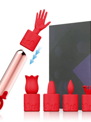 Bullet Vibrator with 5 Sleeves