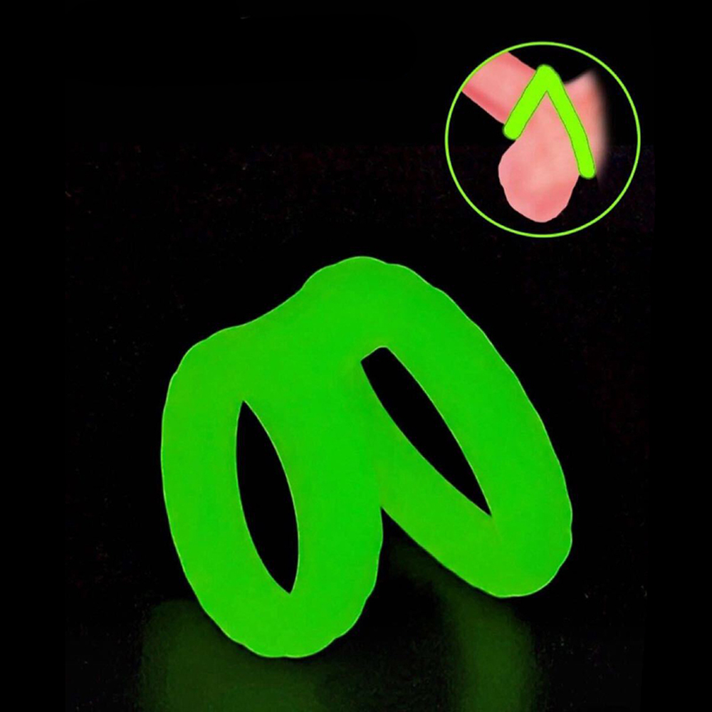 Luminous Silicone Dual Cock Ring