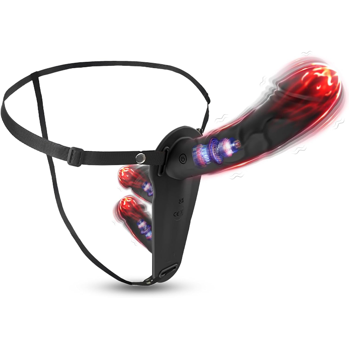 Lesbian Triple-Power Strap-On Vibrating Dildo