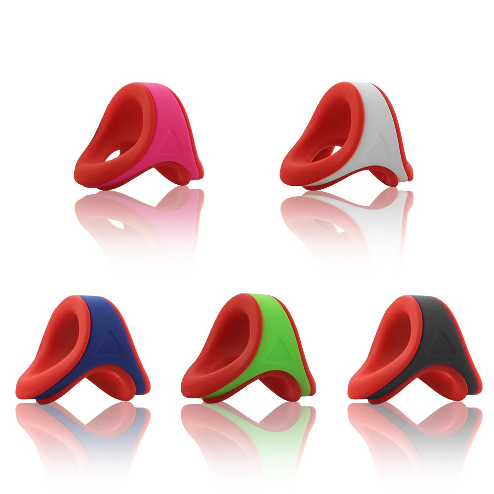 Silicone Double Color Penis Ring – Red
