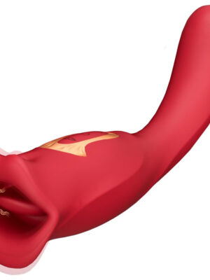 Mouth Lip Biting Vibrator with G Spot Tapping