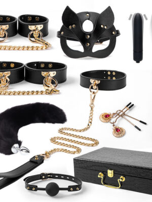 Real Leather Bondage Kits With Case