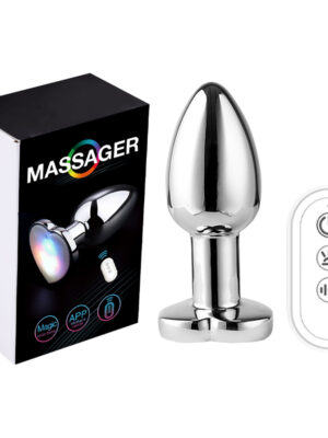 APP Smart Light Up Rainbow LED Anal Plug