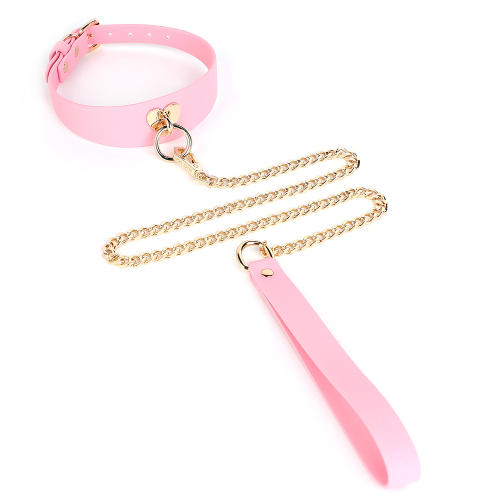 Barbie Pink Leather Neck Collar