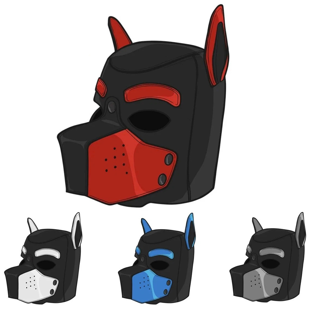 Pet Play Puppy Hood Mask