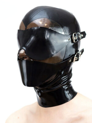Full Enclosure Latex Hood with Back Zipper